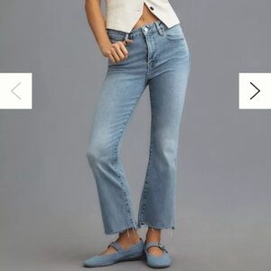 Frame Jeans Womens Size 31 Blue Le Crop Mini Boot Jeans EUC Western Cowboy